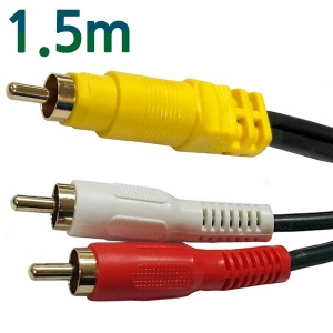 (3175번) 1RCA - RCA plug to RCA plug 케이블 1.5m