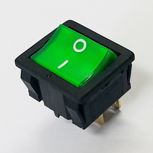 (5006번) 4P2단 사각 스위치(녹색)램프 ON-OFF 250V/6A